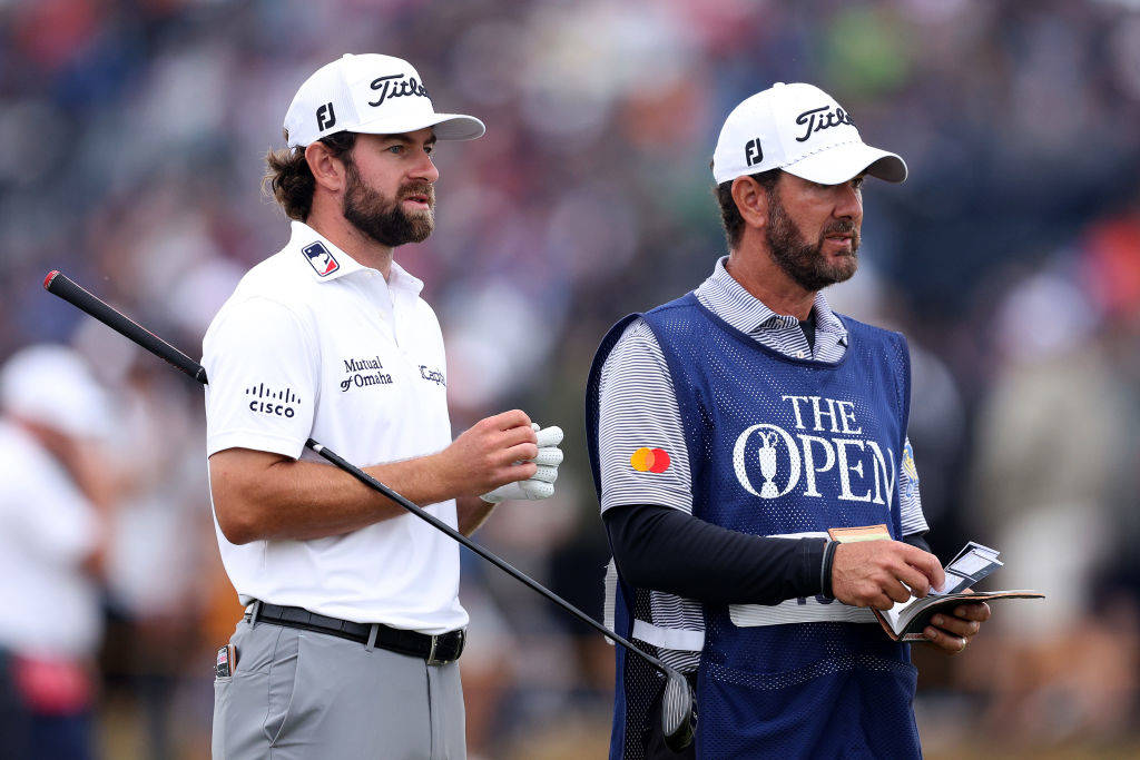 Cameron Young in action at The 151st Open